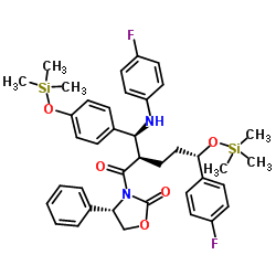 3-[(2R,5S)-5-(4-Fluorophenyl)-2-[(S)-[(4-fluorophenyl(aMino)]][4-[triMethylsilyl]-oxy]phenyl]Methyl]-1-oxo-5-[(triMethylsily)-oxy]pentyl]-4-phenyl-(4S)-2-oxazolidinone