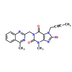 8-Bromo-7-(but-2-yn-1-yl)-3-methyl-1-((4-methylquinazolin-2-yl)methyl)-1H-purine-2,6(3H,7H)-dione