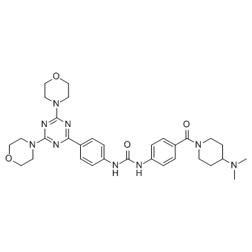 1-(4-(4-(dimethylamino)piperidine-1-carbonyl)phenyl)-3-(4-(4,6-dimorpholino-1,3,5-triazin-2-yl)phenyl)urea